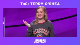 2014 Tournament of Champions Terry OShea  JEOPARDY [upl. by Nyahs]