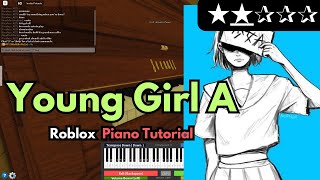 siinamota  Young Girl A EASY RobloxVirtual Piano Tutorial [upl. by Luo]