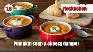 Gluten free pumpkin soup amp cheesy damper [upl. by Keverne]