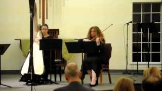 Victoria Voronyansky viola Kimberly Rowe harp Sicilienne by Gabriel Faure [upl. by Farly545]