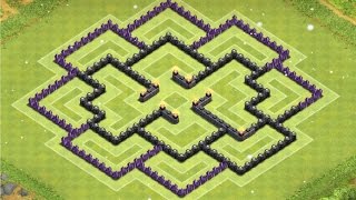 Clash of Clans  TH8 Labyrinth Base Christmas Update 2014 [upl. by Eelloh412]