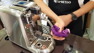 Nespresso Creatista Plus頂級咖啡機完整製作咖啡流程1 [upl. by Garges23]