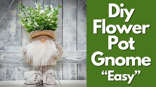 Diy Flower Pot GnomesFlower Pot CraftNo Sew GnomesSpring Gnomes [upl. by Uttica]