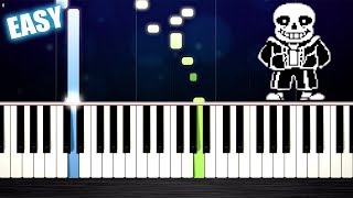 Undertale  Megalovania  EASY Piano Tutorial by PlutaX [upl. by Westberg]