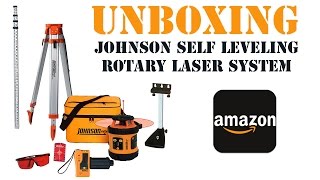 Johnson Level Tool 99 006K Self Leveling Rotary Laser System  Unboxing [upl. by Vergos669]