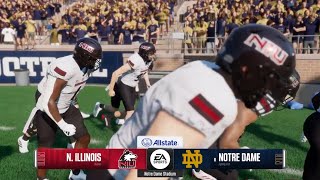 College Football 25  NIU Huskies  Note Dame Fighting Irish Intro 2024 Upset of the Season [upl. by Lansing679]