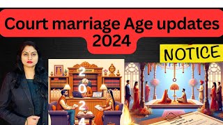 Court marriage Age update October 2024 october news trending [upl. by Poliard]