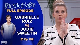 What A Cliffhanger  Pictionary Game Show  Full Episode Gabrielle Ruiz vs Jodie Sweetin [upl. by Anuahsed]