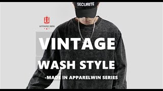 Vintage Washing ProcessClothing Manufacturer [upl. by Ailedroc131]