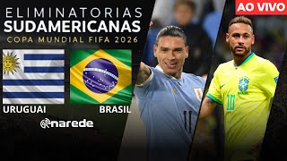 URUGUAI X BRASIL AO VIVO  ELIMINATÓRIAS COPA 2026 AO VIVO  4ª RODADA [upl. by Innig]