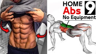 9 ABDOS WORKOUT Home Exercise  HOME WORKOUT For 6PACK ABS [upl. by Neu869]