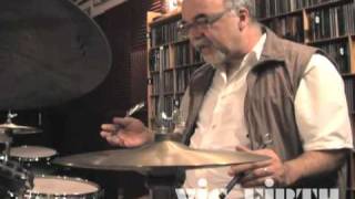 Peter Erskine Brush Lessons 6  MediumFast Jazz Fills with Singles and Doubles [upl. by Enylrac]