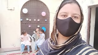 Aaj Bacho Nay Gher Ko Sajaya  Daily Routine Life  Humaira Syed Vlogs [upl. by Ellehcin899]