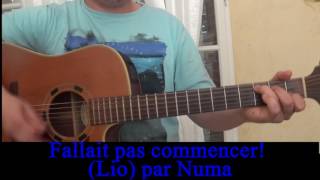 Fallait pas commencer Lio reprise à la guitare Cover 1986 [upl. by Shimkus421]