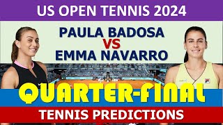 Paula Badosa vs Emma Navarro  US Open 2024 [upl. by Dnaltroc]