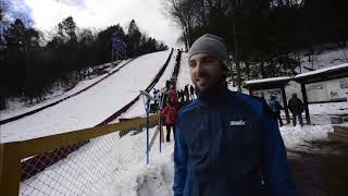 Jumpers take flight at the Harris Hill Ski Jump [upl. by Danell]