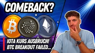 BITCOIN Breakout Gescheitert ❌ IOTA Das große Comeback⁉️ Analyse Prognose amp News 💡 [upl. by Azelea943]