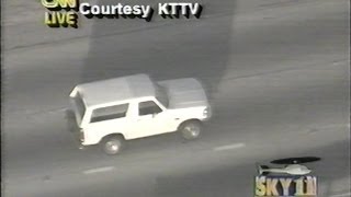 OJ Simpson on the run in 1994 Recorded LIVE Full version [upl. by Mcfadden]