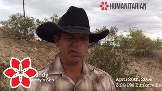 Bundy Ranch Ryan Bundy quotI dont take from the Governmentquot [upl. by Ardnyk]