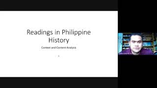 Readings in Philippine History Content and context analysis [upl. by Nogam]