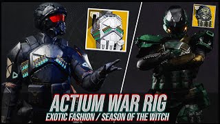 Destiny 2 How to Fashion Actium War Rig  Season of the Wish [upl. by Mccormac599]