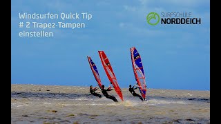 Windsurfen Quick Tip 2 TrapezTampen Einstellen [upl. by Alpheus]