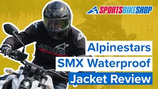 Alpinestars SMX Waterproof textile motorcycle jacket review  Sportsbikeshop [upl. by Imeon]