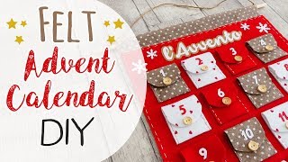 Calendario dellAvvento in Feltro  Felt Advent Calendar DIY [upl. by Klarrisa]