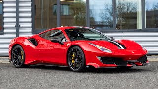 2020 Ferrari 488 Pista  Rosso Corsa  Walkaround 4K [upl. by Chrotoem]