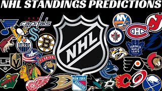 202122 NHL Standings Predictions [upl. by Atinor]