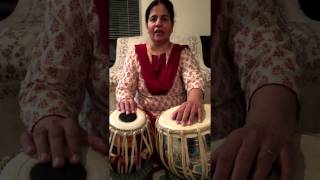 How to play a Tabla BolNote DHIN on a twin hand drums called TABLA amp DAGGA [upl. by Notsob]