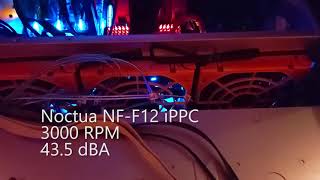 Noctua NFF12 iPPC 3000 PWM vs Noctua NFA12x25 PWM [upl. by Sug]