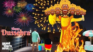 Franklin And Shinchan Celebrate Happy Dussehra With Avengers In GTA V [upl. by Mahan]