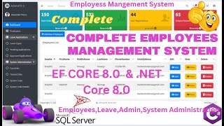 EP 1 Complete Employees Management System Using ASPNET Core MVC EF CoreSQLAdminLTE Perform CRUD💥 [upl. by Einohtna]