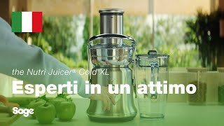 Esperti in un attimo  Succhi deliziosi e sani con facilità  Sage Appliances IT [upl. by Volkan584]