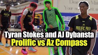 AJ Dybantsa and Tyran Stokes Prolific Prep vs Jeremiah Fears and AZ Compass Border League [upl. by Hartfield]