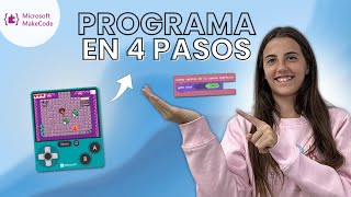 🚀 PROGRAMA en 4 PASOS Videojuego con Makecode Arcade FÁCIL  ValPat [upl. by Noirret]