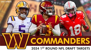 Commanders Draft Targets The Only 8 Players To Consider Taking In Round 1 Of The 2024 NFL Draft [upl. by Ettevad]