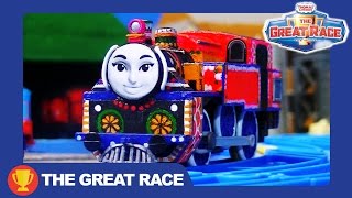 The Great Race TrackMaster Ashima of India  The Great Race Railway Show  Thomas amp Friends [upl. by Etom]