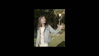 Mylar balloon ZAPPED by power lines shorts  Priceless reaction at the end [upl. by Mialliw]