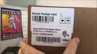 RFID Print Station App with ZT410R Printer and DS4308 Scanner [upl. by Ashling]