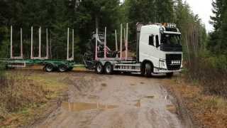 Volvo Timber Trucks in Work [upl. by Procter]