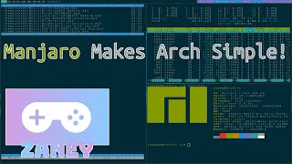 I Switched To Manjaro Arch With Qtile  Zaney Games On Linux [upl. by Ailehs]