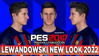 PES 2017 ROBERT LEWANDOWSKI NEW FACE amp HAIRSTYLE [upl. by Akirej]