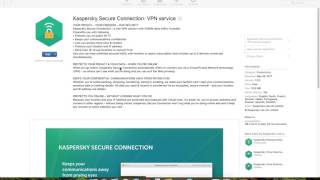 Kaspersky Secure Connection  VPN Service Review [upl. by Eiramyma]