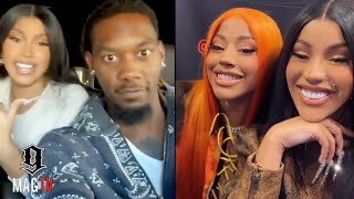 Offset Snatches His Phone Back After Cardi B amp Sister Hennessy Takeover Wit Girl Talk 😂 [upl. by Niveek]