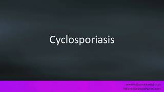 Pronunciation of the words quotCyclosporiasisquot [upl. by Voleta]