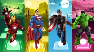 Spiderman Cartoon 🆚 Hulk 🆚 Ironman 🆚 Batman 🆚 Captain America 🎵 Who Will Win⁉️ [upl. by Marsden]