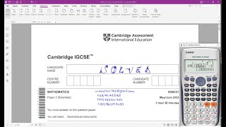 058021MJ23  CAMBRIDGE IGCSE EXTENDED MATHEMATICS MAYJUNE 2023 Paper 21 [upl. by Eilahtan]