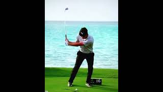 Bryson slow motion transition impact and forward swing Iron golf golfswing alloverthegolf [upl. by Obbard]